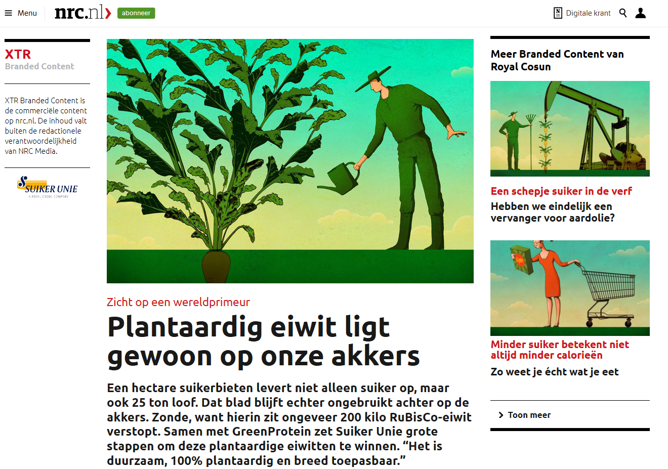 Voorbeeld van tekstschrijven voor een online opdrachtgever